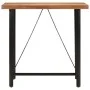 Tall iron and solid acacia wood high table 110x55x107 cm by , Kitchen and dining tables - Ref: Foro24-356370, Price: 246,60 €...