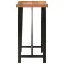 Tall iron and solid acacia wood high table 110x55x107 cm by , Kitchen and dining tables - Ref: Foro24-356370, Price: 246,60 €...