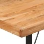 Tall iron and solid acacia wood high table 110x55x107 cm by , Kitchen and dining tables - Ref: Foro24-356370, Price: 246,60 €...