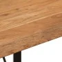 Tall iron and solid acacia wood high table 110x55x107 cm by , Kitchen and dining tables - Ref: Foro24-356370, Price: 246,60 €...
