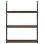 Estantería de pared madera ingeniería marrón roble 60x21x78,5cm de , Estantes y estanterías - Ref: Foro24-835453, Precio: 38,...