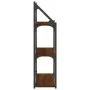 Engineered wood brown oak wall shelf 60x21x78.5cm by , Shelves and shelves - Ref: Foro24-835453, Price: 38,94 €, Discount: %