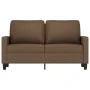 2-seater brown fabric sofa, 120 cm by , Sofas - Ref: Foro24-359158, Price: 212,55 €, Discount: %