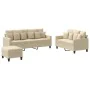 Sofagarnitur mit 3-teiligen cremefarbenen Kissen von , Sofas - Ref: Foro24-3201674, Preis: 522,62 €, Rabatt: %