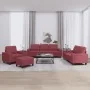 4-piece sofa set in burgundy fabric by , Sofas - Ref: Foro24-3201880, Price: 659,85 €, Discount: %