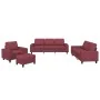4-piece sofa set in burgundy fabric by , Sofas - Ref: Foro24-3201880, Price: 659,85 €, Discount: %