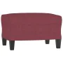 Juego de sofás 4 piezas tela rojo tinto de , Sofás - Ref: Foro24-3201880, Precio: 702,09 €, Descuento: %