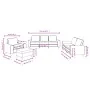 4-piece sofa set in burgundy fabric by , Sofas - Ref: Foro24-3201880, Price: 659,85 €, Discount: %