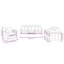 Dreiteiliges Sofaset mit dunkelgrauen Samtkissen. von , Sofas - Ref: Foro24-3201681, Preis: 640,72 €, Rabatt: %