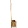 Garden planter with bamboo trellis 70 cm by vidaXL, Pots and planters - Ref: Foro24-43714, Price: 79,58 €, Discount: %