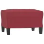 Juego de sofás con cojines 3 piezas cuero sintético rojo tinto de , Sofás - Ref: Foro24-3201932, Precio: 605,58 €, Descuento: %