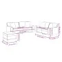 3-piece red dyed faux leather sofa set with cushions by , Sofas - Ref: Foro24-3201932, Price: 607,07 €, Discount: %