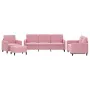 Viersitzer-Sofa-Set aus rosa Samtstoff von , Sofas - Ref: Foro24-3201947, Preis: 752,11 €, Rabatt: %