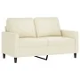 Sofagarnitur mit 4-teiligen cremefarbenen Samtkissen. von , Sofas - Ref: Foro24-3201972, Preis: 785,56 €, Rabatt: %