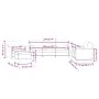 Sofagarnitur mit 4-teiligen cremefarbenen Samtkissen. von , Sofas - Ref: Foro24-3201972, Preis: 785,56 €, Rabatt: %