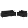 2-piece sofa set with black microfiber fabric cushions by , Sofas - Ref: Foro24-3202353, Price: 601,24 €, Discount: %