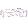 2-piece sofa set with black microfiber fabric cushions by , Sofas - Ref: Foro24-3202353, Price: 601,24 €, Discount: %