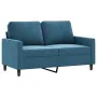4-piece blue velvet sofa set by , Sofas - Ref: Foro24-3201953, Price: 748,64 €, Discount: %