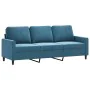 4-piece blue velvet sofa set by , Sofas - Ref: Foro24-3201953, Price: 748,64 €, Discount: %