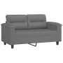 Juego de sofás con cojines 3 piezas tela microfibra gris oscuro de , Sofás - Ref: Foro24-3202358, Precio: 622,16 €, Descuento: %