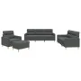 4-piece dark gray fabric sofa set with cushions by , Sofas - Ref: Foro24-3201545, Price: 657,22 €, Discount: %