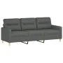 4-piece dark gray fabric sofa set with cushions by , Sofas - Ref: Foro24-3201545, Price: 657,22 €, Discount: %