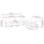 Zweiteiliges Samtsofa-Set in Rosa. von , Sofas - Ref: Foro24-3202017, Preis: 545,55 €, Rabatt: %