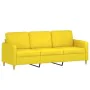 Set of sofas with 4 light yellow fabric cushions by , Sofas - Ref: Foro24-3202083, Price: 666,02 €, Discount: %