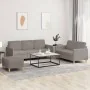 Sofagarnitur mit 3-teiligen Kissen, Stoff in Grau-Taupe. von , Sofas - Ref: Foro24-3202133, Preis: 509,60 €, Rabatt: %
