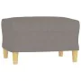 Sofagarnitur mit 3-teiligen Kissen, Stoff in Grau-Taupe. von , Sofas - Ref: Foro24-3202133, Preis: 509,60 €, Rabatt: %
