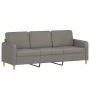 Three-piece sofa set with gray taupe fabric cushions by , Sofas - Ref: Foro24-3202133, Price: 509,60 €, Discount: %
