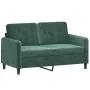 2-piece dark green velvet sofa set with cushions by , Sofas - Ref: Foro24-3202036, Price: 592,21 €, Discount: %