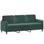 2-piece dark green velvet sofa set with cushions by , Sofas - Ref: Foro24-3202036, Price: 592,21 €, Discount: %