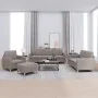 Set of sofas with 4 pieces of gray taupe fabric cushions by , Sofas - Ref: Foro24-3202069, Price: 649,37 €, Discount: %