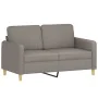 Juego de sofás con cojines 4 piezas tela gris taupe de , Sofás - Ref: Foro24-3202069, Precio: 648,14 €, Descuento: %