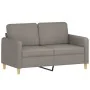 Set of sofas with 4 pieces of gray taupe fabric cushions by , Sofas - Ref: Foro24-3202069, Price: 649,37 €, Discount: %