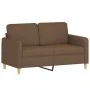 Three-piece sofa set with brown fabric cushions. by , Sofas - Ref: Foro24-3202097, Price: 458,21 €, Discount: %