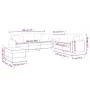 3-piece sofa set with cream fabric cushions by , Sofas - Ref: Foro24-3202144, Price: 531,90 €, Discount: %