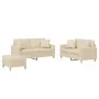 Sofagarnitur mit 3-teiligen cremefarbenen Kissen von , Sofas - Ref: Foro24-3202112, Preis: 491,91 €, Rabatt: %