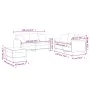 3-piece sofa set with cream fabric cushions by , Sofas - Ref: Foro24-3202112, Price: 491,20 €, Discount: %