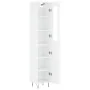 Aparador alto madera contrachapada blanco brillo 34,5x34x180 cm de , Aparadores - Ref: Foro24-3199203, Precio: 114,32 €, Desc...