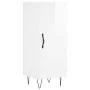 Aparador alto madera contrachapada blanco brillo 34,5x34x180 cm de , Aparadores - Ref: Foro24-3199203, Precio: 114,32 €, Desc...