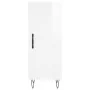 Hoher Schrank aus weiß glänzendem Sperrholz, 34,5x34x180 cm. von , Sideboards - Ref: Foro24-3199203, Preis: 114,32 €, Rabatt: %