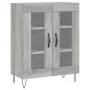 Tall gray Sonoma plywood sideboard 69.5x34x180 cm by , Sideboards - Ref: Foro24-3198071, Price: 151,77 €, Discount: %