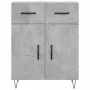 Aparador alto madera contrachapada gris hormigón 69,5x34x180 cm de , Aparadores - Ref: Foro24-3198181, Precio: 168,21 €, Desc...
