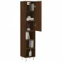 Aparador alto madera contrachapada roble marrón 34,5x34x180 cm de , Aparadores - Ref: Foro24-3199016, Precio: 84,64 €, Descue...