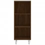 Aparador alto madera contrachapada roble marrón 34,5x34x180 cm de , Aparadores - Ref: Foro24-3199016, Precio: 84,64 €, Descue...