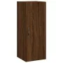 Aparador alto madera contrachapada roble marrón 34,5x34x180 cm de , Aparadores - Ref: Foro24-3199016, Precio: 84,64 €, Descue...