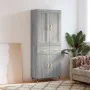 Aparador alto madera contrachapada gris sonoma 69,5x34x180 cm de , Aparadores - Ref: Foro24-3199863, Precio: 155,07 €, Descue...