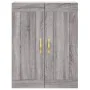 Tall gray Sonoma plywood sideboard 69.5x34x180 cm by , Sideboards - Ref: Foro24-3199863, Price: 155,12 €, Discount: %